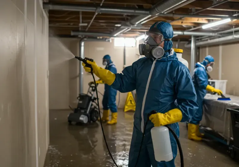 Basement Sanitization and Antimicrobial Treatment process in Forestville, CA